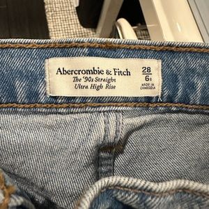 90s Straight High Rise Abercrombie Jeans